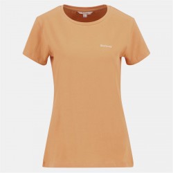 тениска,дамски,топове,barbour,saltford,logo,t,shirt,papaya