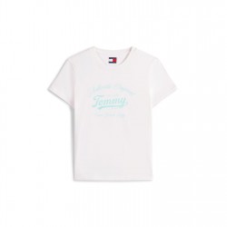 тениска,дамски,топове,tommy,jeans,tj,logo,tee,ld53,white