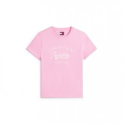 тениска,дамски,топове,tommy,jeans,tj,logo,tee,ld53,pink