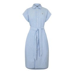 дамска,рокля,дамски,поли,и,рокли,polo,ralph,lauren,womens,shirt,dress,bsr,blue