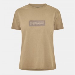 дамска,тениска,дамски,топове,napapijri,napapijri,box,logo,short,sleeve,t,shirt,womens,fallen,rock