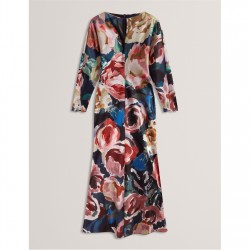 Рокля Ted Baker Ted LS Midi Dress Ld54 - Navy рокля,дамски,поли,и,рокли,ted,baker,ted,ls,midi,dress,ld54,navy