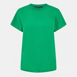 тениска,дамски,топове,french,connection,women's,crepe,crew,neck,t,shirt,30,jelly,bean