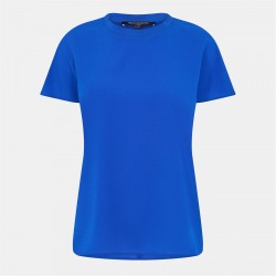 тениска,дамски,топове,french,connection,women's,crepe,crew,neck,t,shirt,sapphire,blue
