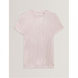тениска,дамски,топове,ted,baker,ted,metallic,t,shirt,ld00,lt,pink