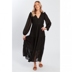 дамски,поли,и,рокли,violet,romance,chifon,maxi,drs,ld99,black