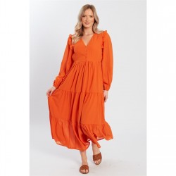 дамски,поли,и,рокли,violet,romance,chifon,maxi,drs,ld99,rust