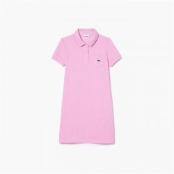 блуза,с,яка,детски,облекла,lacoste,polo,shirt,dress,pink,ixv