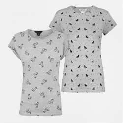 Тениска Miso Printed Boyfriend T Shirt - Grey Printed T Shirt тениска,дамски,летен,каталог,дамски,летни,рокли,дамски,тениски,дамски,топове,miso,printed,boyfriend,t,shirt,grey,printed,t,shirt