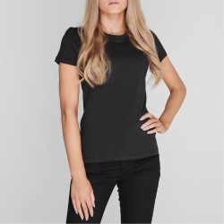 тениска,дамски,топове,tommy,hilfiger,heritage,crew,neck,t,shirt,masters,blk,017