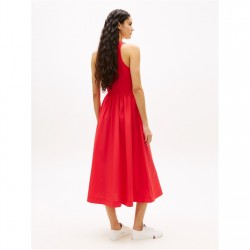 рокля,дамски,поли,и,рокли,tommy,jeans,women's,long,maxi,dress,red,alert