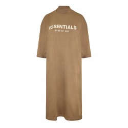 тениска,дамски,поли,и,рокли,fear,of,god,essentials,women's,t,shirt,dress,brown