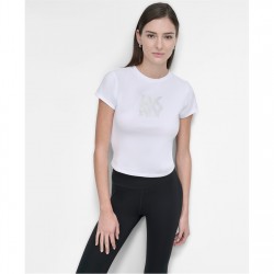 дамски,топове,dkny,logo,baby,tee,white
