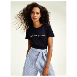 Тениска Tommy Hilfiger Essential T Shirt - DESERT SKY DW5 тениска,дамски,топове,tommy,hilfiger,essential,t,shirt,desert,sky,dw5