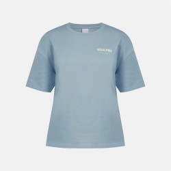 Тениска USA Pro Women's Graphic Cotton Short Sleeve Oversized T-Shirt - Brunera Blue тениска,дамски,тениски,дамски,топове,дамски,горнища,размер+,дамски,облекла,размер,usa,pro,women's,graphic,cotton,short,sleeve,oversized,t,shirt,brunera,blu
