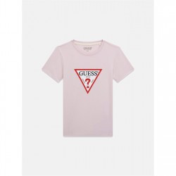 тениска,дамски,топове,guess,triangle,logo,t,shirt,smr,lilac,s40r