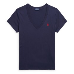 Дамска тениска Polo Ralph Lauren Womens V-neck T-Shirt - Cruise Navy дамска,тениска,дамски,топове,polo,ralph,lauren,women,s,v,neck,t,shirt,cruise,navy