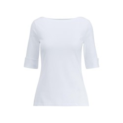 Тениска Lauren by Ralph Lauren Judy T-Shirt - White тениска,дамски,топове,lauren,by,ralph,lauren,judy,t,shirt,white