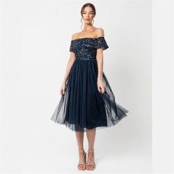 дамски,поли,и,рокли,maya,deluxe,maya,de,bardot,midi,ld99,navy