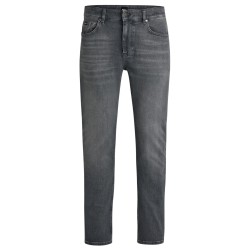 Дънки Boss Mens HBB Delaware3Slm Slim-fit Jeans - Grey 030 дънки,мъжки,дънки,boss,men,s,hbb,delaware3slm,slim,fit,jeans,grey,030