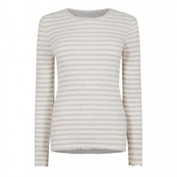 тениска,дамски,топове,selected,femme,anna,long,sleeve,t,shirt,oatmeal,stripe