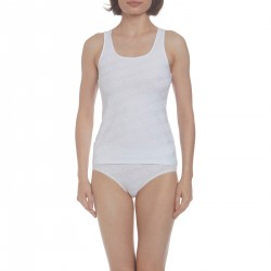 adidas Originals All-Over Logo Vest - White дамски,топове,adidas,originals,originals,all,over,logo,vest,white