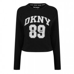 дамски,топове,dkny,dkny,1989,logo,ls,ld52,black,white