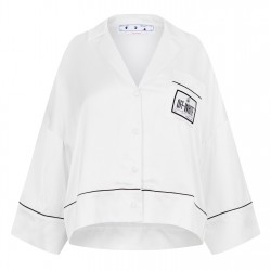 пижама,дамски,ризи,off,white,satin,pyjama,crop,shirt,white