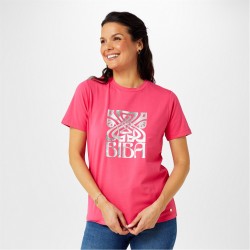 тениска,дамски,топове,biba,biba,logo,t,shirt,raspberry