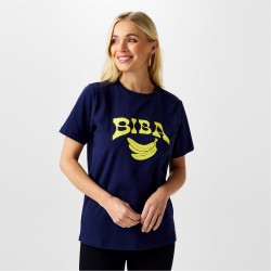 тениска,дамски,топове,biba,logo,t,shirt,banana,print
