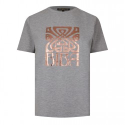 тениска,дамски,топове,biba,biba,logo,t,shirt,lds,grey,marl