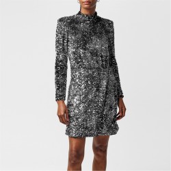 рокля,дамски,поли,и,рокли,boss,women's,dailettes,mini,dress,black,001