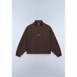 дамски,горнища,с,качулка,дамски,ежедневни,облекла,napapijri,napa,almas,half,zip,womens,brown