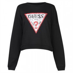 блуза,дамски,горнища,с,качулка,дамски,ежедневни,облекла,guess,sweater,jet,black,a996