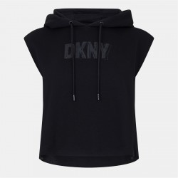 Суичър DKNY Logo Hoodie Ld99 - Black суичър,промоция,на,зимни,облекла,дамски,горнища,с,качулка,дамски,ежедневни,облекла,dkny,logo,hoodie,ld99,black