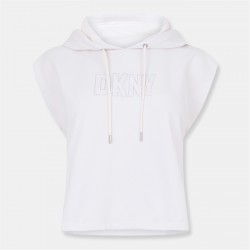 Суичър DKNY Logo Hoodie Ld99 - Sand суичър,промоция,на,зимни,облекла,дамски,горнища,с,качулка,дамски,ежедневни,облекла,dkny,logo,hoodie,ld99,sand