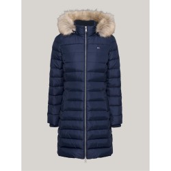 Дамско яке Tommy Jeans Womens Long Puffer Jacket - Dark Night Navy дамско,яке,дамски,якета,и,палта,tommy,jeans,women,s,long,puffer,jacket,dark,night,navy
