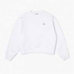 блуза,дамски,горнища,с,качулка,дамски,ежедневни,облекла,lacoste,scuba,crew,neck,sweater,blanc,001