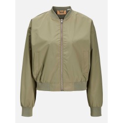 Дамско яке JJXX Womens Ella Ribbed Zip Bomber Jacket - Aloe дамско,яке,дамски,жилетки,jjxx,women,s,ella,ribbed,zip,bomber,jacket,aloe