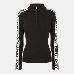 дамска,плетена,блуза,дамски,плетени,дрехи,дамски,топове,dkny,women,s,tape,knitted,top,black