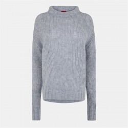 дамска,плетена,блуза,дамски,плетени,дрехи,дамски,топове,hugo,sloossy,10262931,01,knitted,top,womens,medium,grey