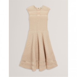 рокля,дамски,поли,и,рокли,дамски,плетени,дрехи,ted,baker,women's,knitted,jumper,dress,natural