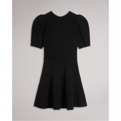 дамски,поли,и,рокли,дамски,плетени,дрехи,ted,baker,ted,knit,skater,dres,ld54,black
