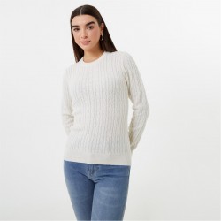 пуловер,дамски,плетени,дрехи,jack,wills,tinsbury,merino,wool,blend,cable,knitted,jumper,vintage,wht