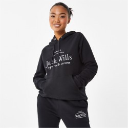 суичър,дамски,пижами,дамски,блузи,jack,wills,hunston,graphic,logo,hoodie,black