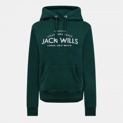 суичър,дамски,горнища,с,качулка,jack,wills,hunston,graphic,logo,hoodie,dark,green