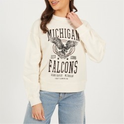 Дамска блуза Brave Soul Womens Crew Neck Graphic Sweatshirt - Beige Acid Wash дамска,блуза,промоция,на,зимни,облекла,дамски,блузи,дамски,облекла,размер,brave,soul,womens,crew,neck,graphic,sweatshirt,beige,acid,wash