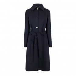 Дамско палто Boss Casiotta 10253240 01 Overcoat Womens - Dark Blue дамско,палто,дамски,якета,и,палта,boss,casiotta,10253240,01,overcoat,womens,dark,blue