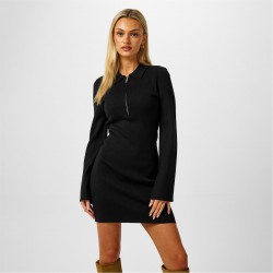 рокля,дамски,плетени,дрехи,jack,wills,zip,mini,dress,ld44,black