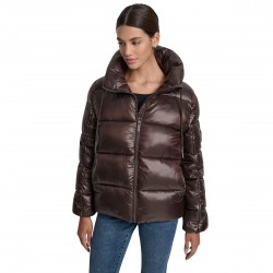 Палто DKNY Puffer Coat w/ Drama Collar - Met Espresso палто,дамски,якета,и,палта,dkny,puffer,coat,w,drama,collar,met,espresso